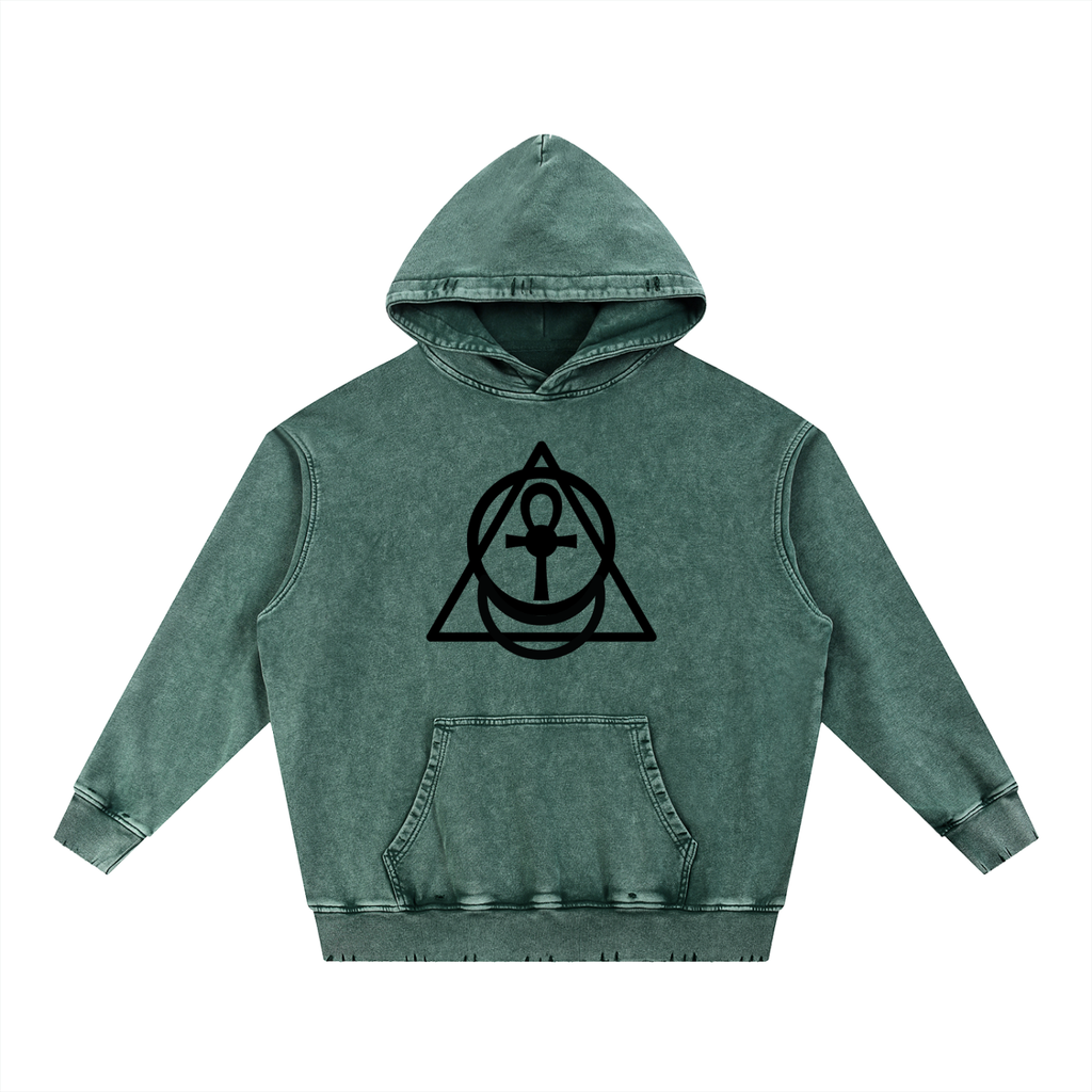 "Jacob.Set" Essentials Snow Wash Heavyweight  Hoodie