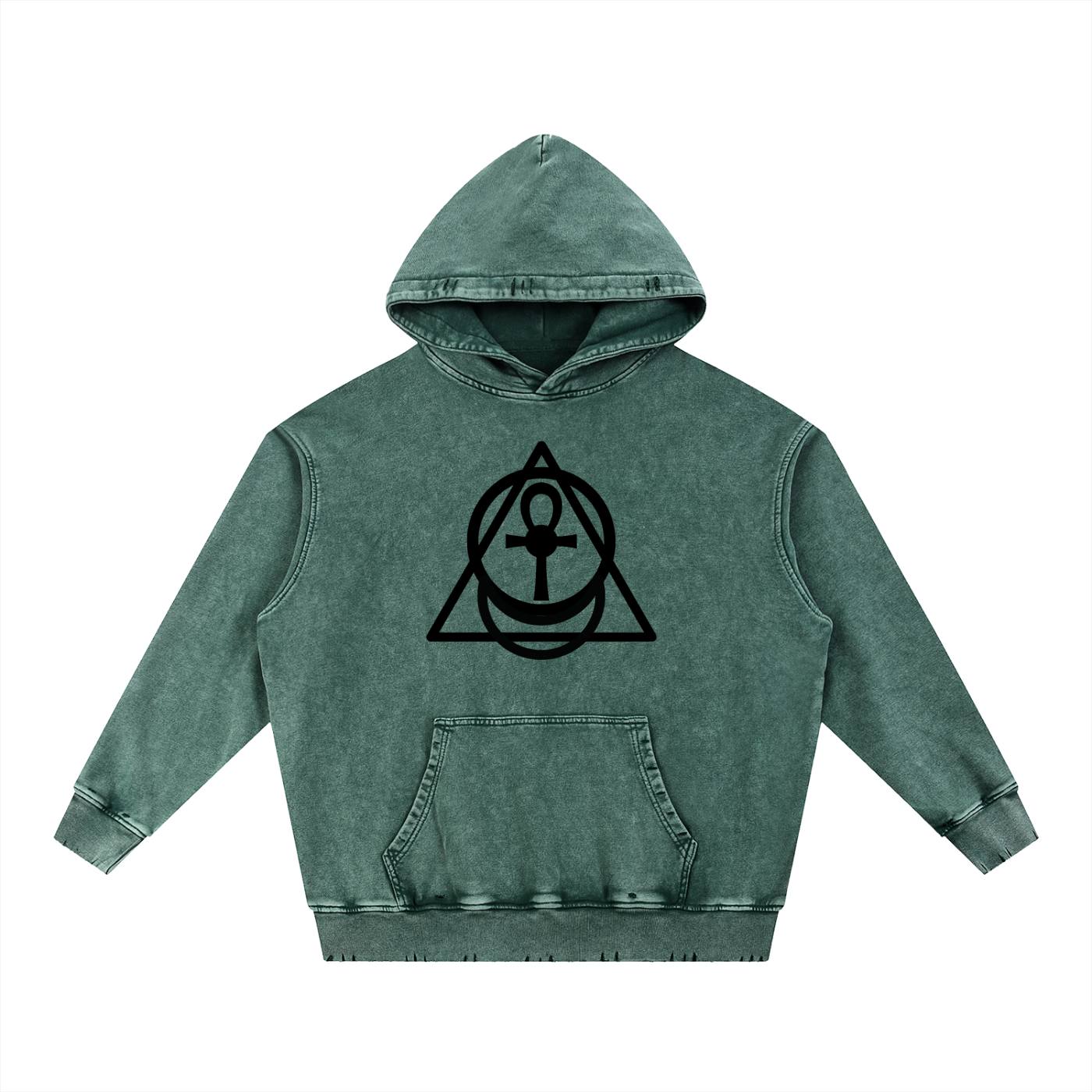 "Jacob.Set" Essentials Snow Wash Heavyweight  Hoodie