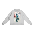 STARCHILD Fleece Mock-Neck Crew Sweatshirt