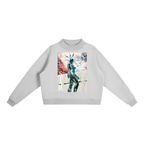 STARCHILD Fleece Mock-Neck Crew Sweatshirt
