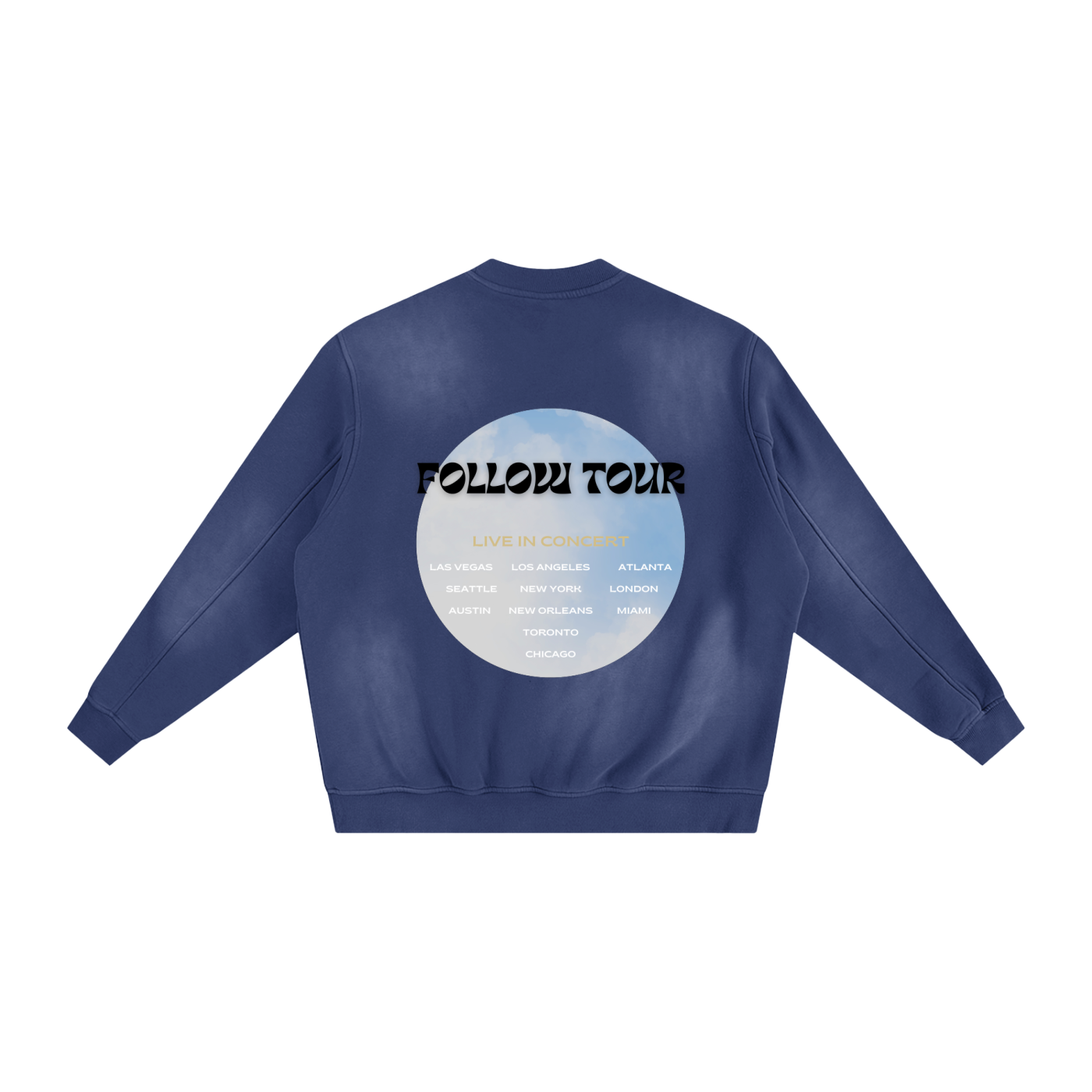 Follow Tour II Sweatshirt / Royal Blue