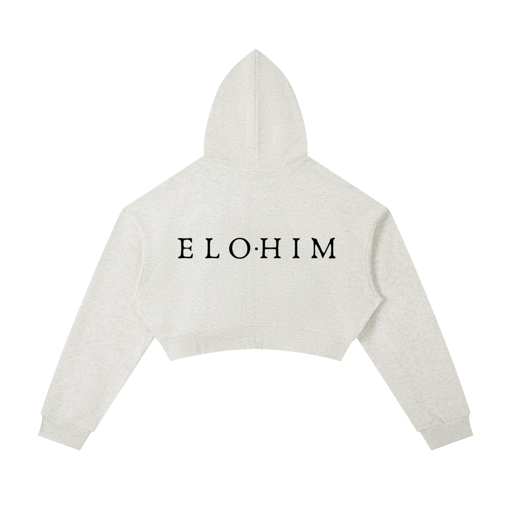 "Samantha.Set" Essentials Cropped Zip-Up Hoodie