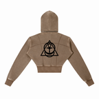 "Michelle.Set" Essentials Cropped Fleece Hoodie