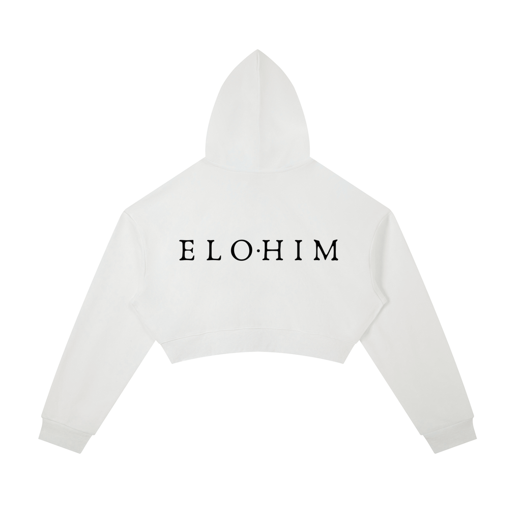 "Samantha.Set" Essentials Cropped Zip-Up Hoodie