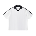 "77" Contrast Collar Striped Soccer Jersey