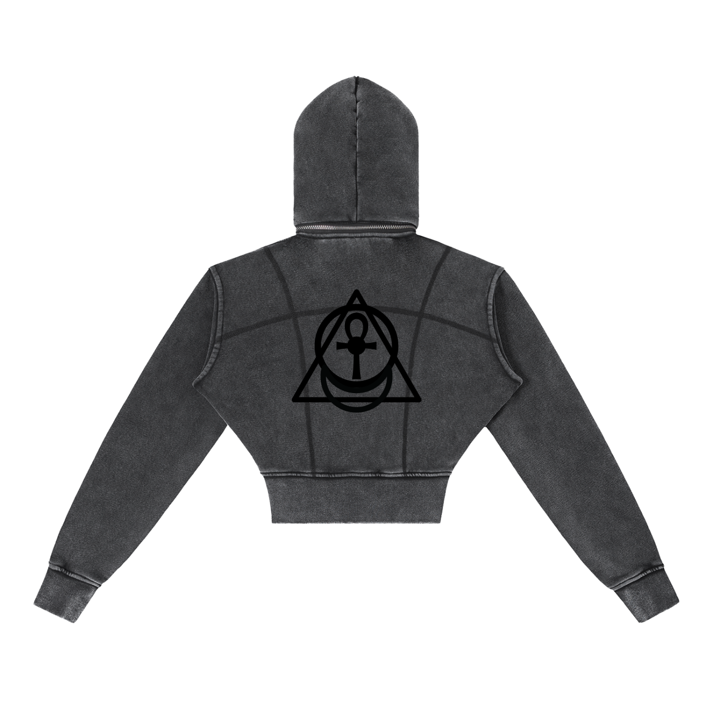 "Michelle.Set" Essentials Cropped Fleece Hoodie