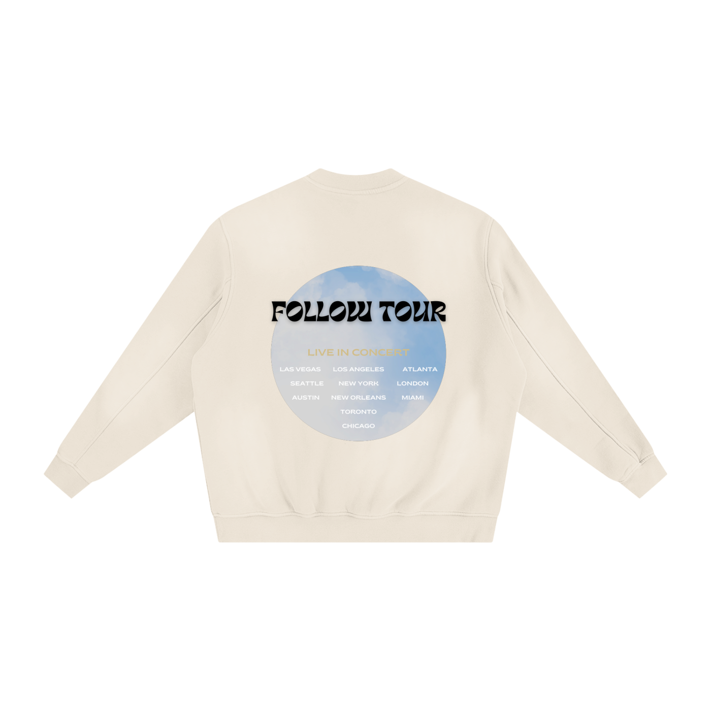 Follow Tour II Sweatshirt / Grey Camel