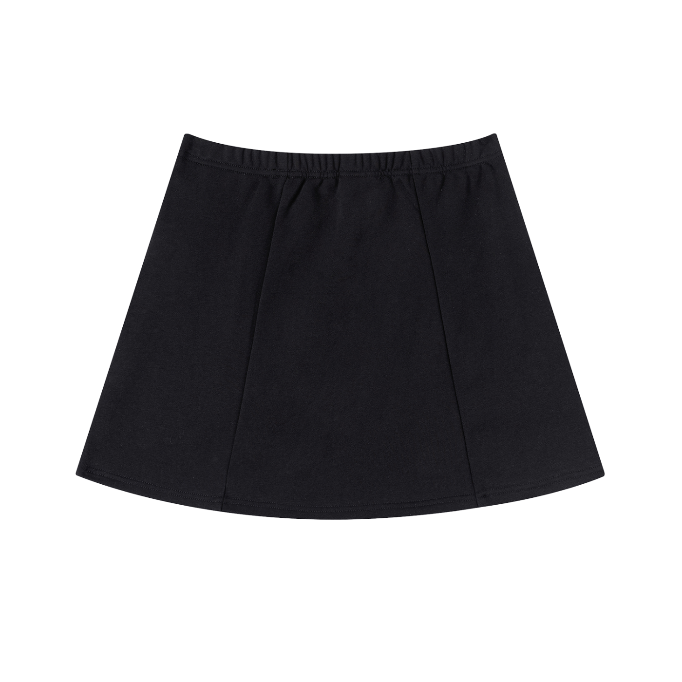 "77" Contrast Side Stripe Slit Skirt