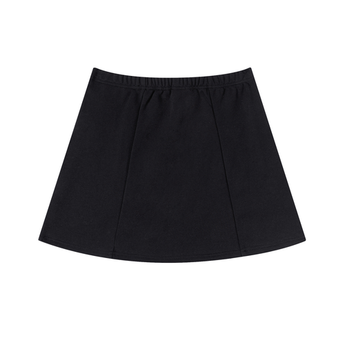 "77" Contrast Side Stripe Slit Skirt