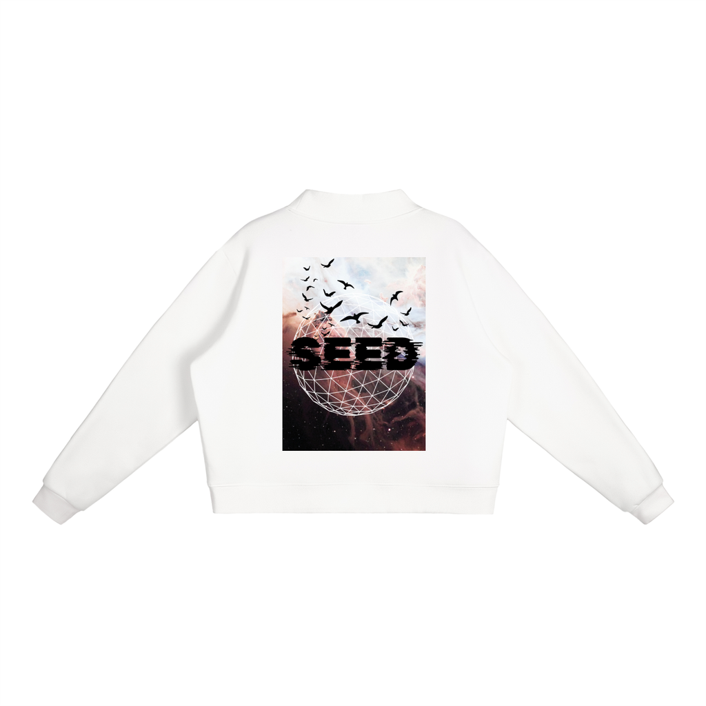 STARCHILD Fleece Mock-Neck Crew Sweatshirt