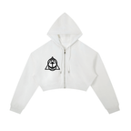 "Samantha.Set" Essentials Cropped Zip-Up Hoodie