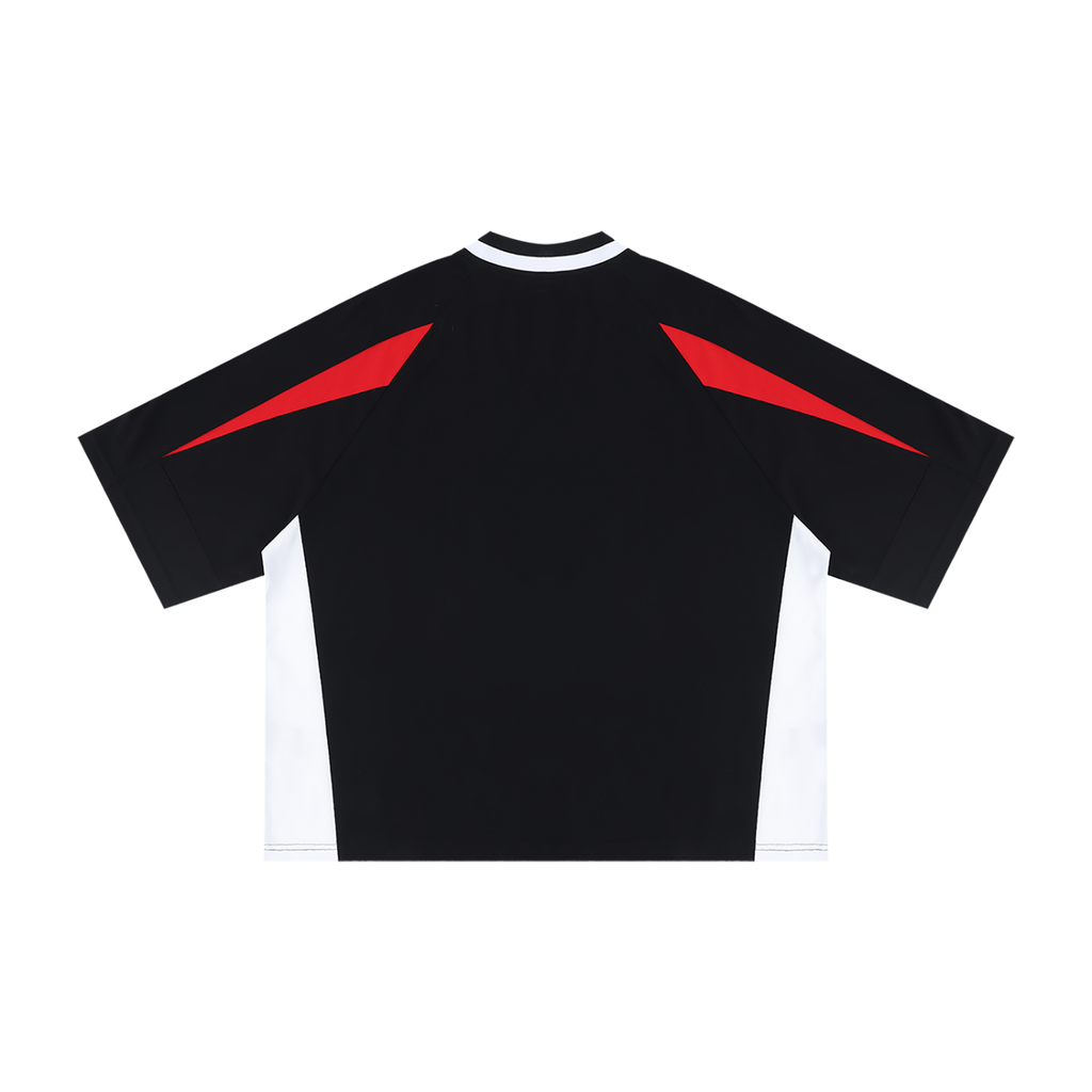 "Trials" ELO.HIM Unisex Oversized Color Block V-Neck T-Shirt