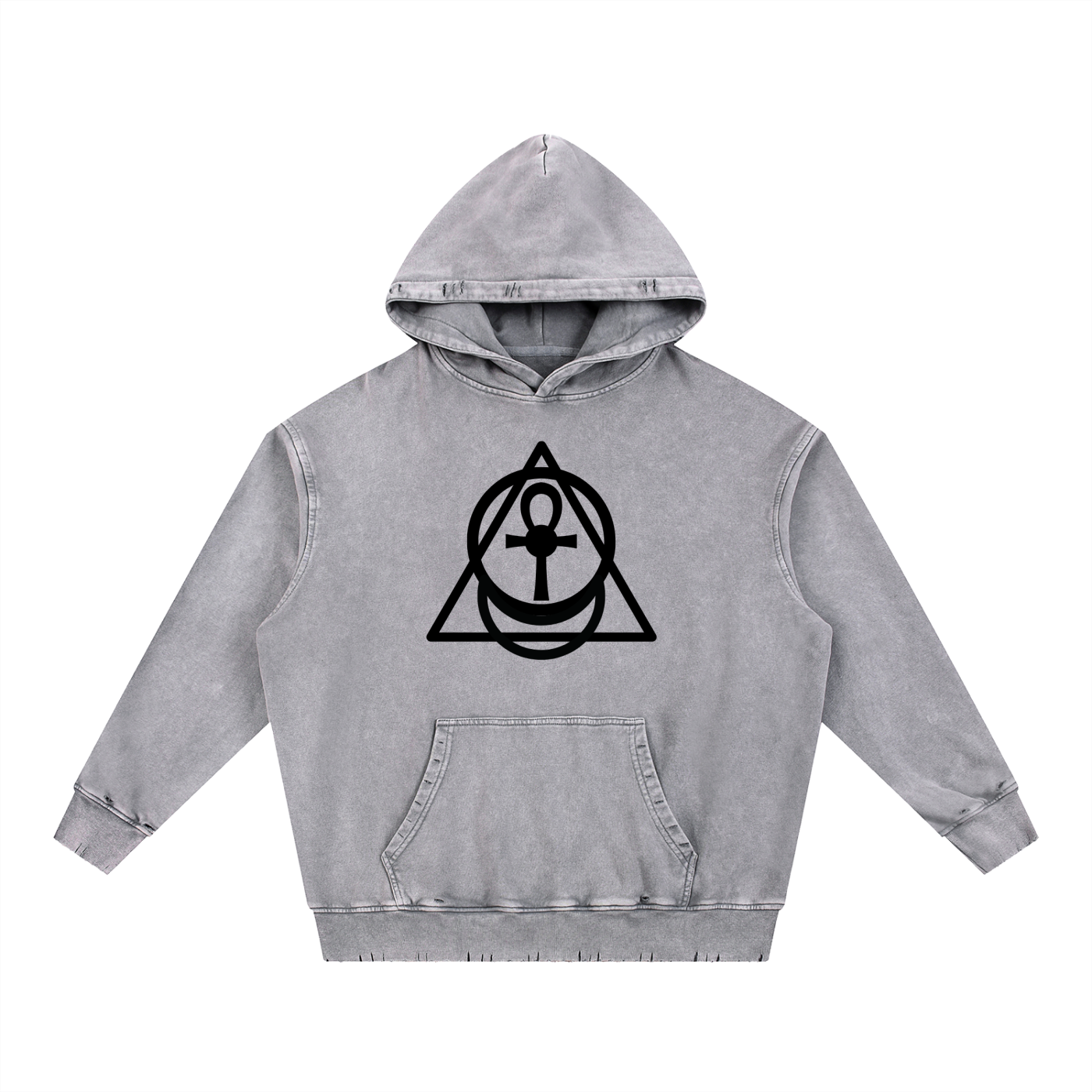 "Jacob.Set" Essentials Snow Wash Heavyweight  Hoodie